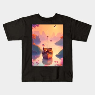 Sunset Serenade, Ninh Binh Kids T-Shirt